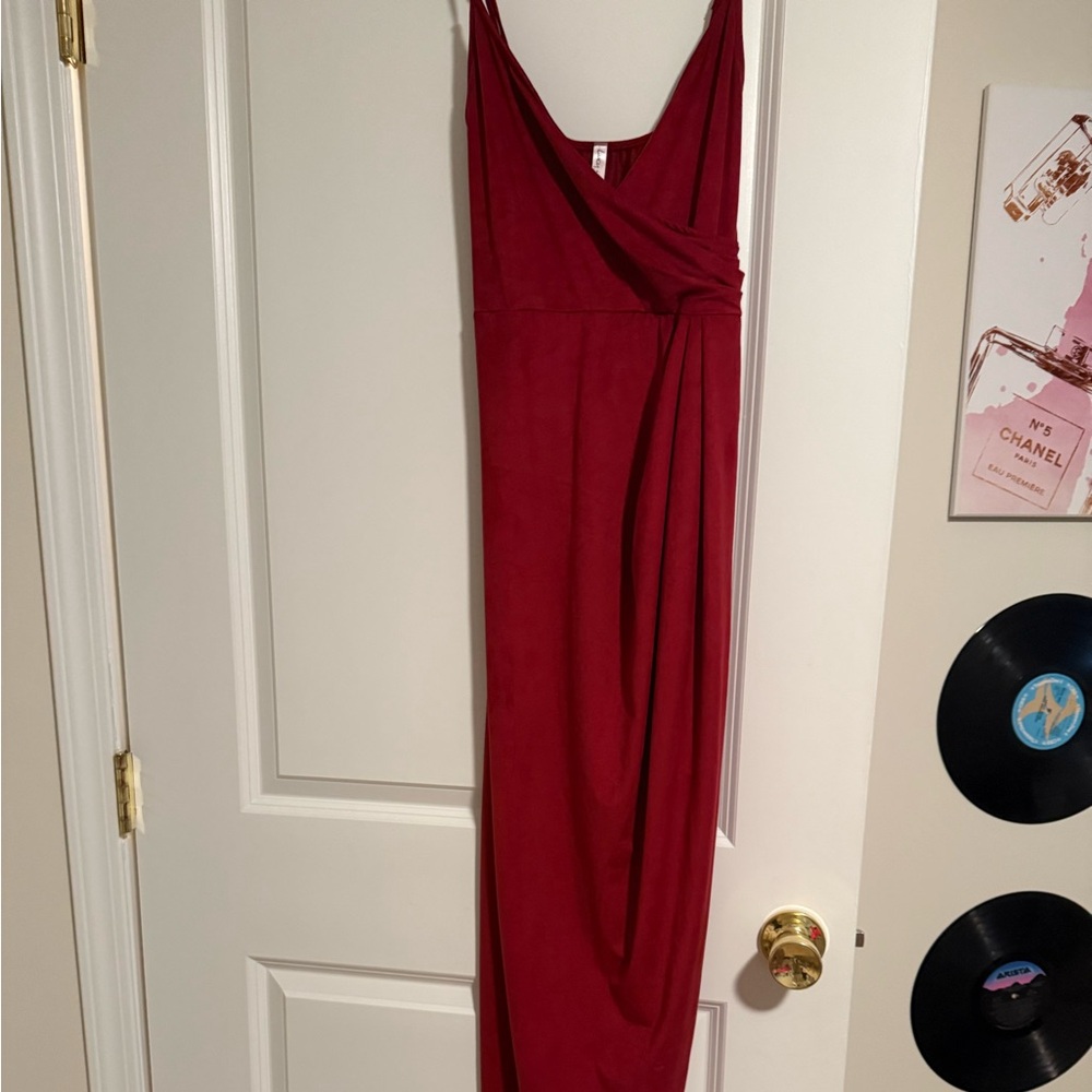 Lucy in the Sky Deep Red Dress